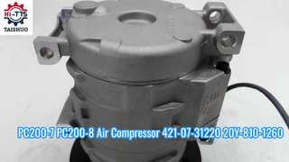 PC200-7 PC200-8 Luftkompressor 421-07-31220 20Y-810-1260