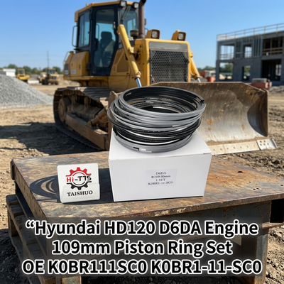 Bagger-Motorteile 109mm D6DA Kolbenring-Satz für Hyundai HD120 LKW OE K0BR111SC0 K0BR1-11-SC0
